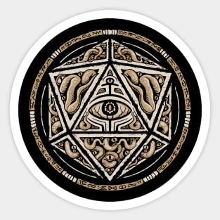 Eldritch D20 Sticker Sticker